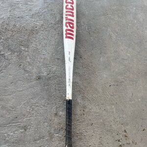 Marucci White Baseball Bat with Black Grip